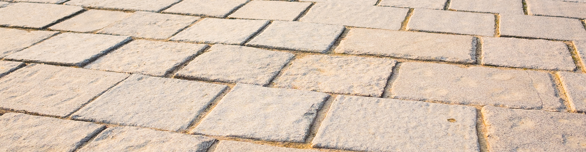 Revêtement de sol pavé en pierre